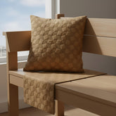 Textured Diamond Pattern Throw Pillow Cover