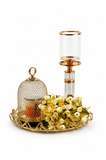 Golden Radiance Decorative Tray Set