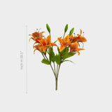 Vibrant Orange Lily Artificial Flower.