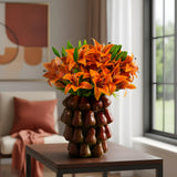 Vibrant Orange Lily Artificial Flowers