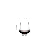 Riedel | Stemless Wings - Pinot Noir/ Nebbiolo | 675 ml | Clear | Crystal | Set of 2