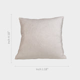 White Floral Design Cushion Cover.