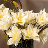 White Magnolia Blossom Artificial Flowers