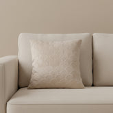 White Textured Cushion Cover
