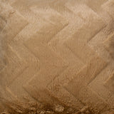 Golden Chevron Soft Plush Cushion Cover