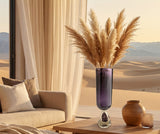 Amethyst Accent Glass Vase