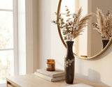 Floral Wooden Decorative Vase