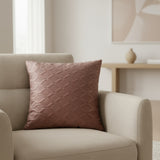 Pink Diamond-Textured Soft Cushion Cover