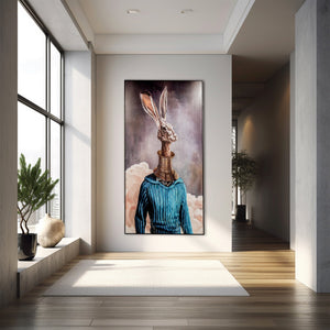 Long Neck Rabbit Wall Art
