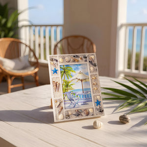 Seashell picture frame