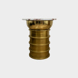 Marble Top Coffee Table with Metal Base