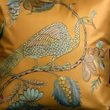 Yellow Peacock Cushion Cover