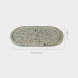 Terrazzo Oval Resin Tray