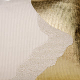 White & Golden Abstract Cushion Cover