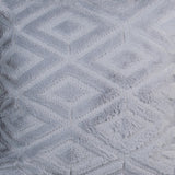 Gray Textured Diamond Cushion Cover