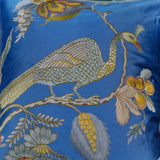 Blue Peacock Cushion Cover