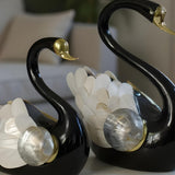 Mother of Pearl Swan Decor