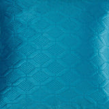 Teal Diamond-Textured Soft Cushion Cover