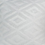 White Textured Diamond Cushion Cover