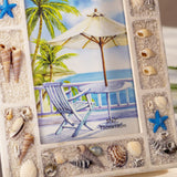 Seashell picture frame