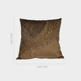 Cream Cushion with Sparkling Stud Detailing