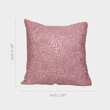 Pink Floral Design Cushion Cover