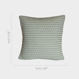 Premium Light Green Textured Cushion Cover
