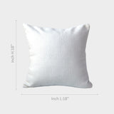 White Textured Soft Cushion Cover