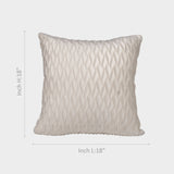 Textured Cushion Cover in Ivory White