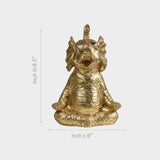 Golden Meditating Elephant Artifact
