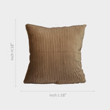 Beige Pleated Soft Cushion Cover