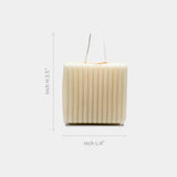 Cube Soy Wax Candle- Natural & Stylish