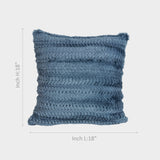 Soft Textured Blue Cushion Cover