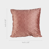 Pink Diamond-Textured Soft Cushion Cover