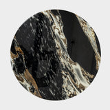 Black Marble Top Coffee Table with Gold Base