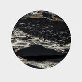 Marble Top Side Table with Textured MS Base