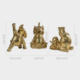 Set of 3 Resin Elephants
