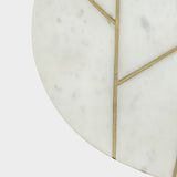 Oval Marble Top Coffee Table with Metal Base