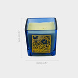 Aaroma Block Jar Candle Blue