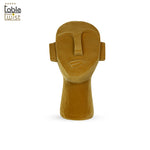 Abstract Bust Yellow Face Sculpture