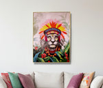 African Lion King Big Portrait Wall Painting