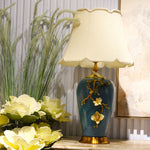 Aluminum Gold Leaf Table Lamp