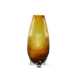 Amber Bloom Glass Vase