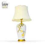 Art Wares Aluminum Gold Leaf Table Lamp