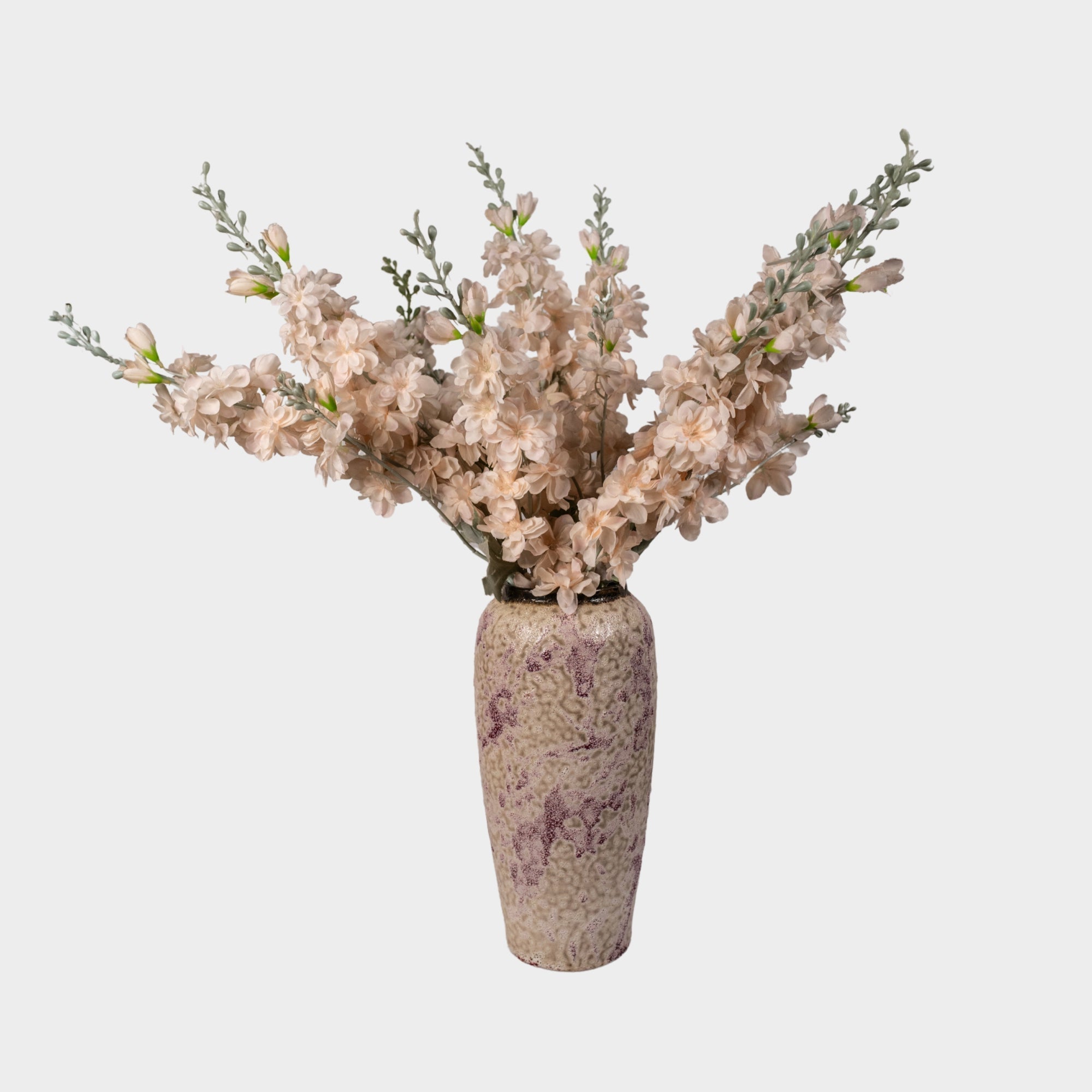 Artificial Delphinium Soft Peach Flowers