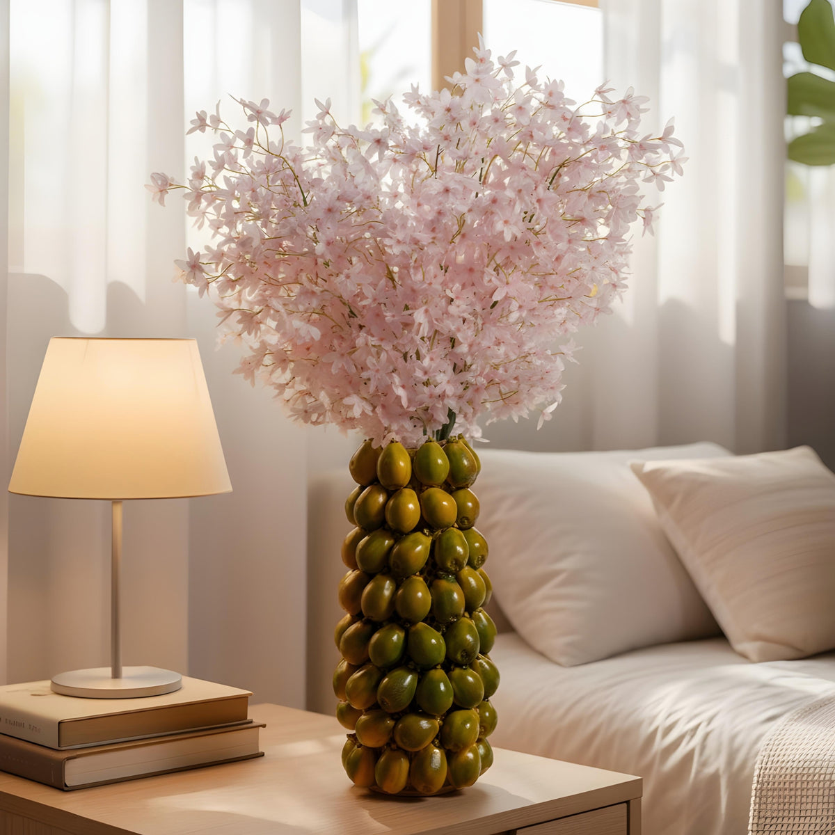 Artificial Forsythia Pink Flowers