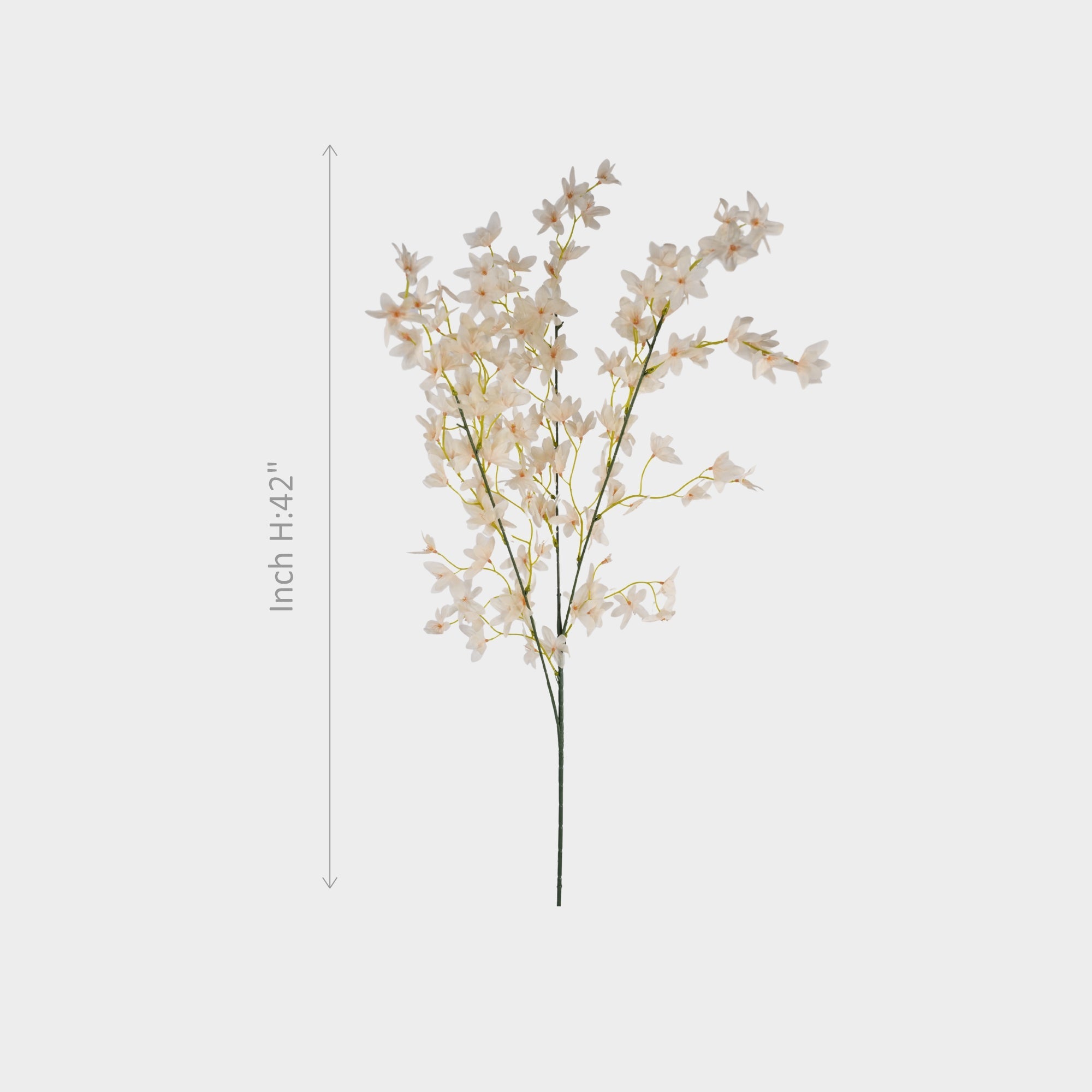 Artificial Forsythia White Flower.