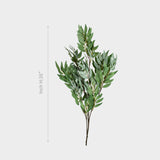 Artificial Green Leaf Stem