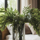 Artificial Green Leaf Stems .