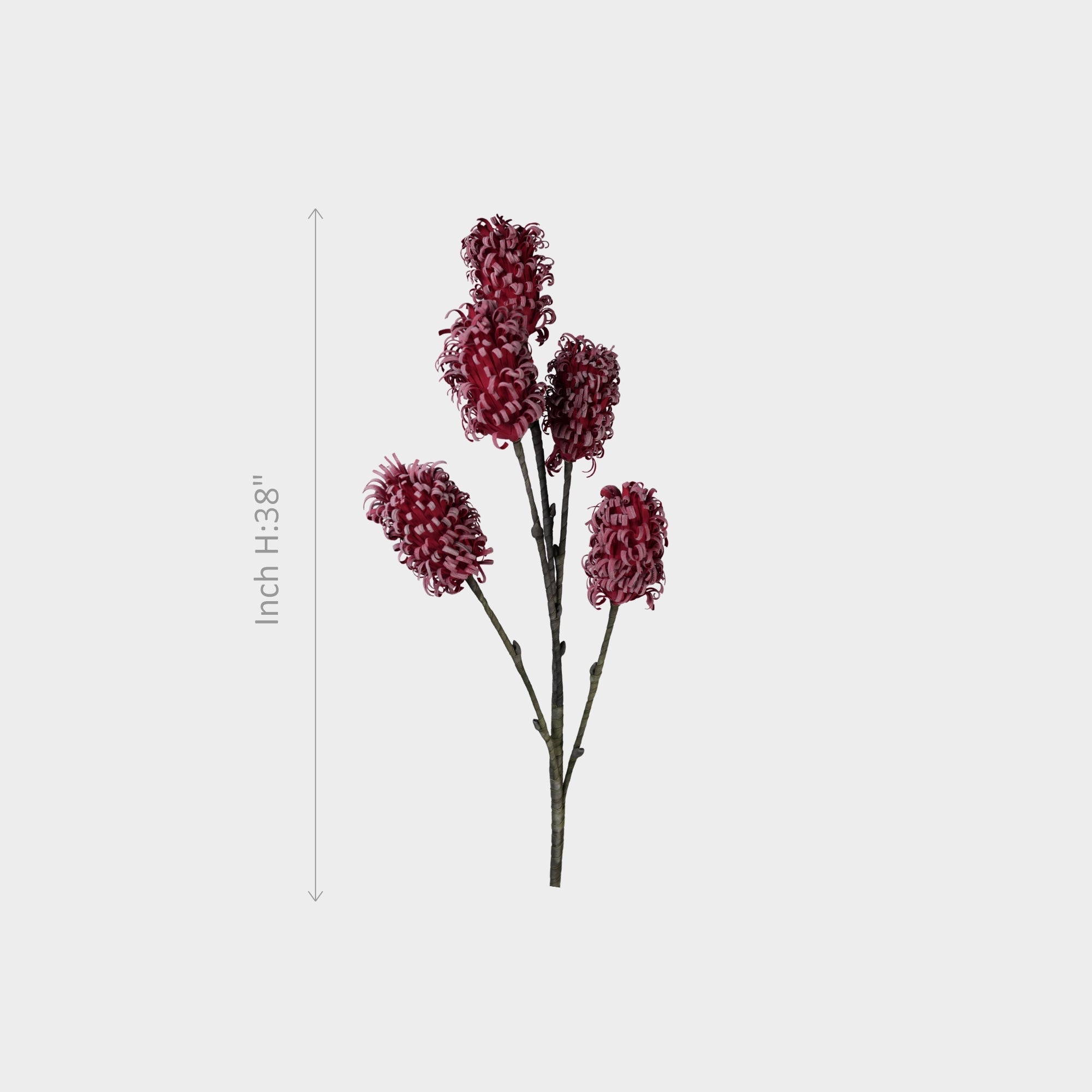 Artificial Red Foam Flowers 